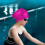 Unisex Silicone Swimming Cap Pink High Elasticity 1