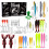 Bionic Fishing Lure Set Soft Hard Bait Jig Hooks Black 2