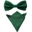 Men's Satin Solid Bow Tie and Pocket Square Set 1