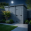 11x9 Pent Composite Shed Tanalised (Single Door, No Windows) 3