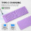 Foldable Bluetooth Keyboard 67 Keys Magnetic Slim 5