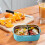 Microwave-Safe Bento Box with Compartments and Utensils 2