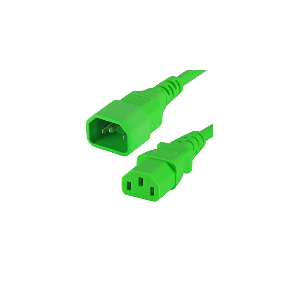 Cablenet 0.3M C14 - C13 Pvc 0.75Mm Power Lead Green 5056750306966