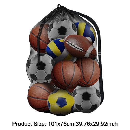 Extra Large Heavy Duty Mesh Drawstring Bag with Shoulder 1