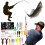 Bionic Fishing Lure Set Soft Hard Bait Jig Hooks Black 8