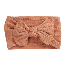 Baby Girls Headband Elastic Nylon Jacquard Bow 1 Piece