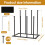 Stainless Steel Floor Standing Boot Rack 4 Pairs 5