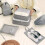 Packing Cubes Set Travel 6-Piece Lightweight Fabric 4