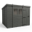 9x10 Pent Composite Shed Tanalised (Single Door, With Windows) 2