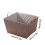 Foldable Laundry Basket Woven Canvas 50x39x39cm 3