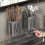 Kitchen Utensil Organizer with Drain Tray and Hooks 7