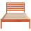 VidaXL vidaXL Bed Frame with Headboard Wax Brown 90 x 200 cm Solid Pine Wood 5