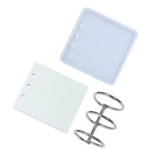 Flexible quadratische Silikonform für DIY-Notizbuchhüllen mit-A