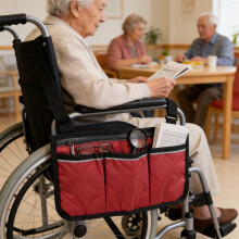 Wheelchair Side Bag with Cup Holder for Walker Rollator