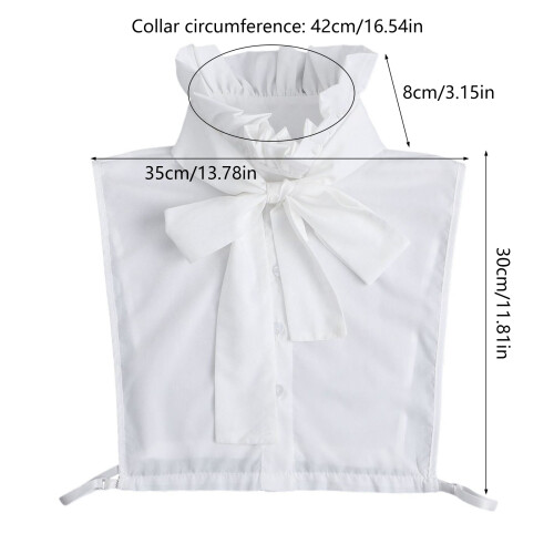 Faux col à volants, nœud papillon, accessoire de vêtements pour 2
