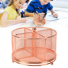 Metal Utensil Caddy with 4 Compartments
