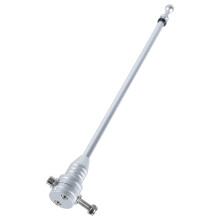 Motorrad Fahnenmast Stahl Fahnenmast Universell-Silber