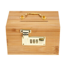 Stackable Money Box Retro Style Lockable Storage Box 14.5 x