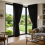 (90"X72", Black) Blackout Pencil Pleat Curtains & Drapes Ready Made 1