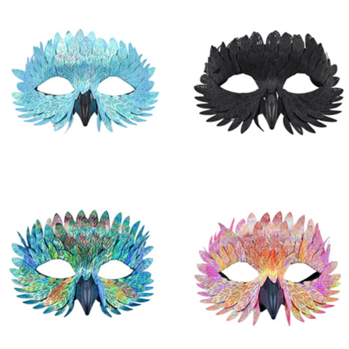 Masque d'aigle masque de mascarade masque d'halloween-Noir 1