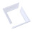 4 stuks Plastic Post Base Cover 4x4Inch Witte Rok Plastic Post 7
