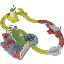 Thomas & Friends Exploring Tidmouth Sheds Train Set by Fisher-Price | Set Includes Push-Along Thomas Engine & Harold the Helicopter