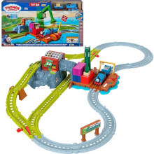 Thomas & Friends Cranky's Dockside Delivery Train Set by Fisher-Price | Includes Battery-Powered Motorized Thomas Toy Engine & Cargo Car