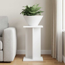 vidaXL Plant Stand White 25 x 25.5 x 40.5 cm Engineered Wood