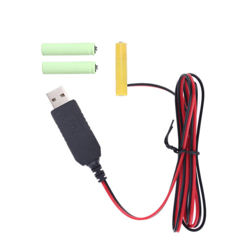 5V2A USB auf 4,5 V AAA Dummy-Batterie-Adapter, ersetzt 3-2m 1