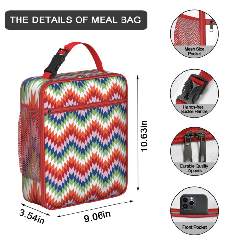Boho Chic Insulated Lunch Tote with Straps 1