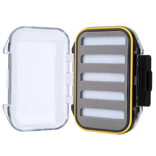 Fly Lure Box Plastic Double-Sided Foam-Padded Holder 1