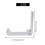 Foldable Aluminum Wall Mount Headphone Holder 5 PCS Silver 6