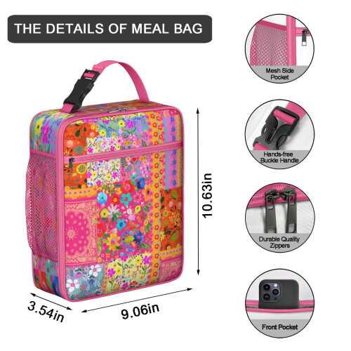 Thermal Lunch Box Bohemian Style Reusable 1