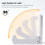 Foldable Aluminum Wall Mount Headphone Holder 5 PCS Silver 3