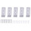 Foldable Aluminum Wall Mount Headphone Holder 5 PCS Silver 8