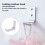 Foldable Aluminum Wall Mount Headphone Holder 5 PCS Silver 4