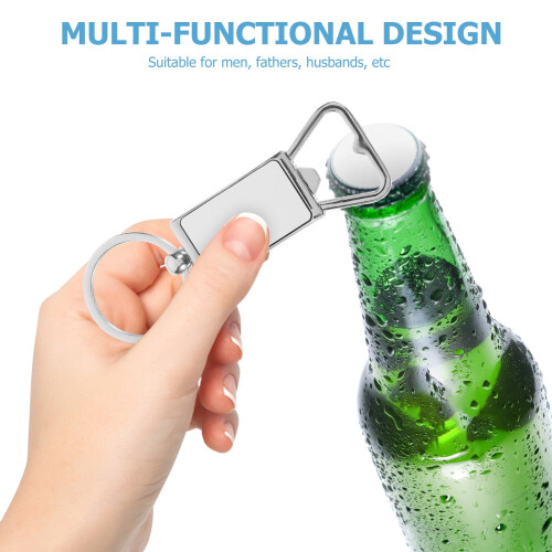 Bottle Opener Keychain Stainless Steel 1 Pc 1