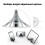 Aluminum Foldable Phone Stand Adjustable Angle for 4-12 7