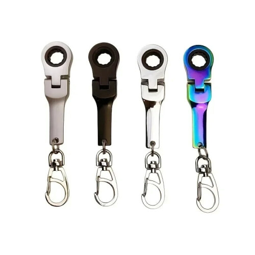 Mini Ratchet Wrench Keychain 10mm 1