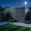 15x7 Pent Composite Shed Tanalised (Single Door, No Windows) 3