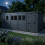 17x6 Pent Composite Shed Tanalised (Single Door, With Windows) 3