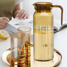 Transparent Plastic Pitcher for Hot Cold Drinks with Push