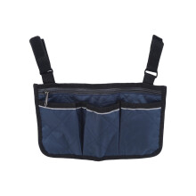 Wheelchair Armrest Storage Bag Large Capacity Zippered