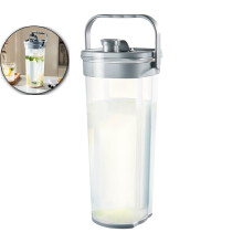 Clear Plastic Water Pitcher with Flip Top Lid and