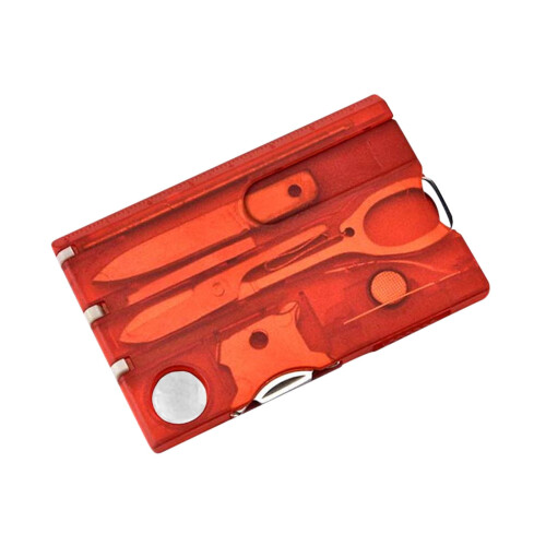 Stainless Steel 8-in-1 Pocket Multitool Card