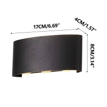 Wall Sconce Down Lighting Double-Head Curved Modern Lamp