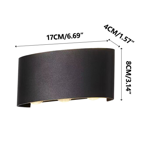 Wall Sconce Down Lighting Double-Head Curved Modern Lamp