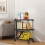 3-Tier Rolling Storage Cart with Hooks and Wheels 4