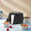 Insulated Reusable Lunch Box Bag Rectangular Front-Opening 4