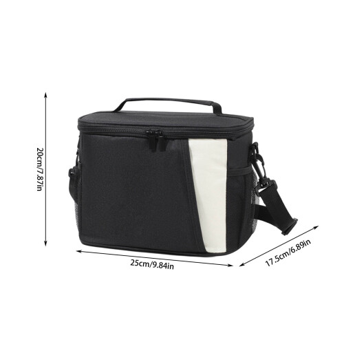 Insulated Reusable Lunch Box Bag Rectangular Front-Opening 1